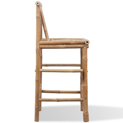vidaXL Barové stoličky 2 ks, bambus