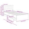 vidaXL R&aacute;m postele so z&aacute;suvkou Biela 90 x 200 cm Inžinierske drevo
