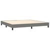 vidaXL Boxspring posteľ s matracom tmavosiv&aacute; 200x200 cm l&aacute;tka