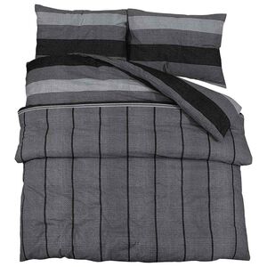 vidaXL S&uacute;prava obliečok na papl&oacute;n tmavosiv&aacute; 260x220 cm bavlna
