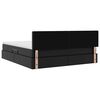 vidaXL Postel s &uacute;ložn&yacute;m prostorem a LED svetlom Čierna 160 x 200 cm