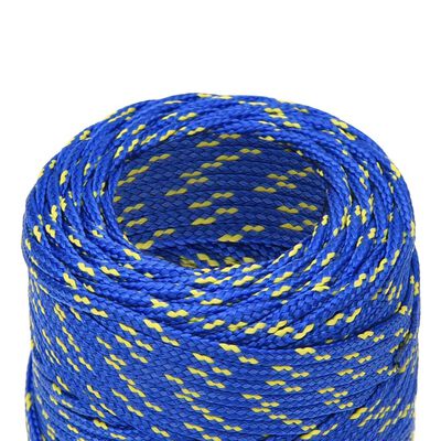 vidaXL Lodné lano modré 2 mm 250 m polypropylén