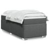 vidaXL Boxspring posteľ s matracom tmavosiv&aacute; 90x190 cm l&aacute;tka