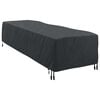 vidaXL Pokr&yacute;vka na ležadl&aacute; Jednofarebn&yacute; Čierna 74 x 210 x 40 cm l&aacute;tka