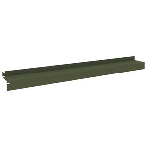 vidaXL Obrubn&iacute;k tr&aacute;vnika 10 ks 100 x 10 x 8 cm Oceľ Olivovo zelen&aacute;