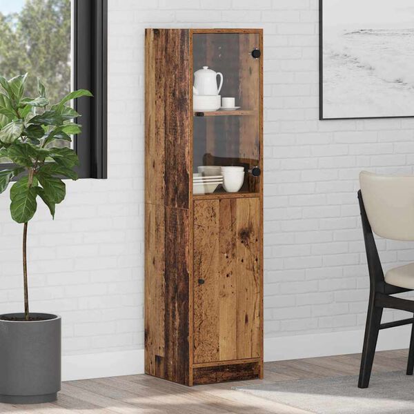 vidaXL Highboard Star&eacute; drevo 35 x 37 x 142 cm Kompozitn&eacute; drevo
