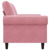 vidaXL 2-miestna pohovka ružová 120 cm zamat