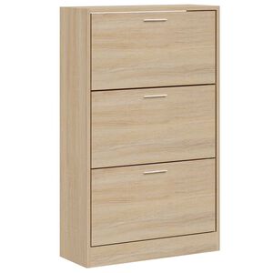vidaXL Botn&iacute;k dymov&yacute; dub 63x24x103 cm spracovan&eacute; drevo