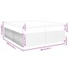vidaXL Posteľný rám boxspring s matracom tmavosivý 200x200 cm zamat