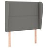 vidaXL Čelo postele so z&aacute;hybmi tmavosiv&eacute; 83x23x118/128 cm l&aacute;tka