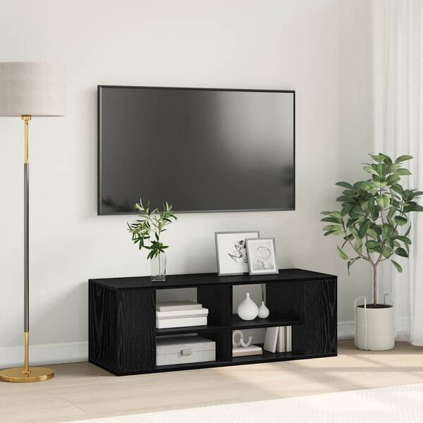 vidaXL N&aacute;stenn&yacute; TV kabinet N&aacute;stenn&yacute; Čierny dub 102 x 35 x 35 cm