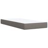 vidaXL Posteľn&yacute; r&aacute;m boxspring s matracom sivohned&yacute; 90x190 cm l&aacute;tka