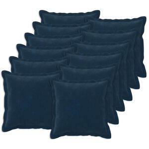 vidaXL Podložka s vank&uacute;&scaron;om HOUTEN 12 ks Modr&aacute; Mikrovl&aacute;kno fleece