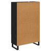 vidaXL Highboard Čierny dub 69,5 x 30 x 115 cm Kompozitn&eacute; drevo