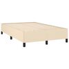 vidaXL Boxspring posteľ s matracom kr&eacute;mov&aacute; 120x190 cm l&aacute;tka