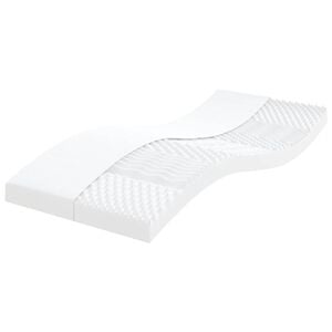 vidaXL Penov&yacute; matrac biely 100x220 cm 7 z&oacute;n tvrdosť 20 ILD