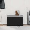 vidaXL lavička so z&aacute;suvkou Čierna 80 x 40 x 45 cm Kompozitn&eacute; drevo