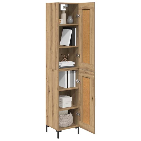 vidaXL Highboard Remeseln&yacute; dub 34,5 x 34 x 180 cm Kompozitn&eacute; drevo