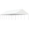 vidaXL Alt&aacute;nok so strechou, biely 13,38x5,88x3,75 m, polyetyl&eacute;n