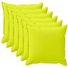 vidaXL Poťah na podložku 6 ks HOUTEN Žiariv&aacute; zelen&aacute; 30 x 30 cm