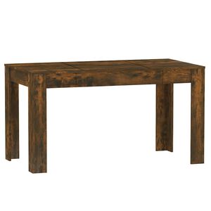 vidaXL Konferenčn&yacute; stol&iacute;k dymov&yacute; dub 140x74,5x76 cm spracovan&eacute; drevo
