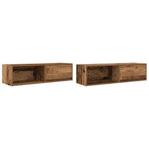 vidaXL TV skrinky 2 ks Old Wood 100x31x25,5 cm Engineered Wood