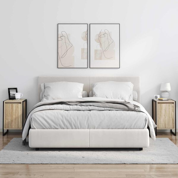 vidaXL Nočn&yacute; stol&iacute;k Sonoma 39,5 x 30 x 50 cm Kompozitn&eacute; drevo