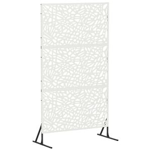 vidaXL Z&aacute;ves na zabezpečenie s&uacute;kromia 100 x 50 x 180 cm Oceľ Biela