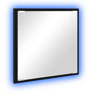 vidaXL Zrkadlo do k&uacute;peľne s LED Čierny dub 40 x 37 x 8.5 cm