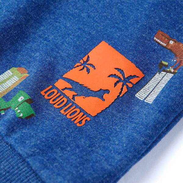 Detská mikina tmavomodrá melanž 92