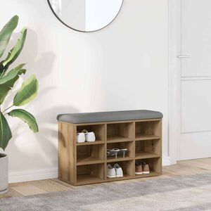 vidaXL Lavička na top&aacute;nky Artisan Dub 82x32x50 cm Engineered Wood