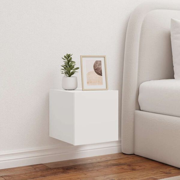 vidaXL TV n&aacute;stenn&eacute; skrinky s LED svetlami 2 ks biele 30,5x35x30 cm