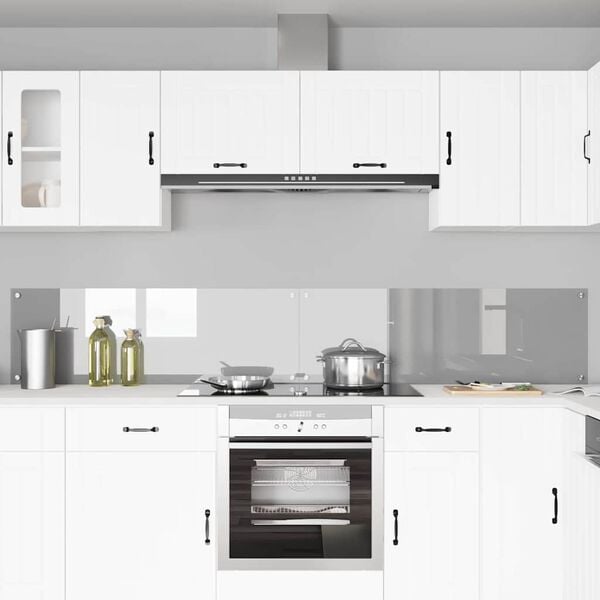 vidaXL Kuchynsk&yacute; backsplash 2 pcs Svetlosiv&aacute; 120 x 40 cm tvrden&eacute; sklo