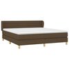vidaXL Boxspring posteľ s matracom tmavohned&aacute; 160x200 cm l&aacute;tka