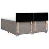 vidaXL Boxspring posteľ s matracom sivohned&yacute; 200x200 cm l&aacute;tka