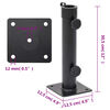vidaXL Podstavec na slnečn&iacute;k pre tyč &Oslash;38/48 mm matn&aacute; čierna oceľ