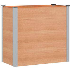 vidaXL Vyv&yacute;&scaron;en&yacute; z&aacute;hradn&yacute; z&aacute;hon Hned&aacute; 100 x 50 x 91 cm WPC a hlin&iacute;k