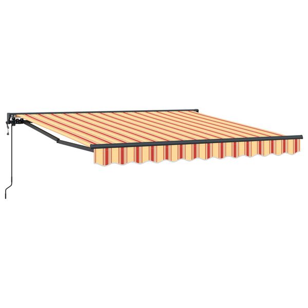 vidaXL Zatemniteľná markíza Žltá a oranžová 350x250 cm látka