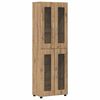 vidaXL Highboard s poličkou FLORIN Remeseln&yacute; dub 60 x 35 x 182 cm