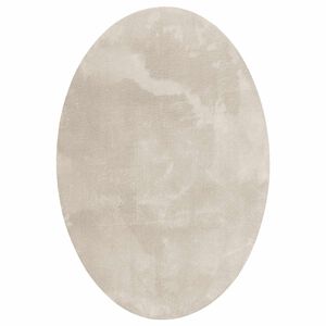 vidaXL Kusov&eacute; koberce Ov&aacute;lny HUARTE B&eacute;žov&aacute; 120 x 170 cm 100% polyester