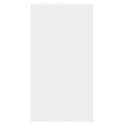 vidaXL Botník biely 60x34x63,5 cm kompozitné drevo