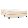 vidaXL Boxspring posteľ s matracom krémový 140x190 cm látka
