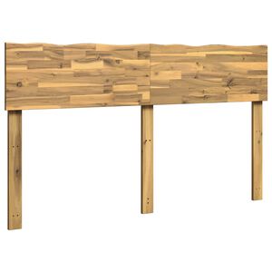vidaXL Čelo postele s prirodzenou hranou ROSTOCK Biela 160 cm
