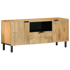 VidaXL TV skrinka Hned&aacute; 105x33x46 cm Mas&iacute;vne drevo Mango