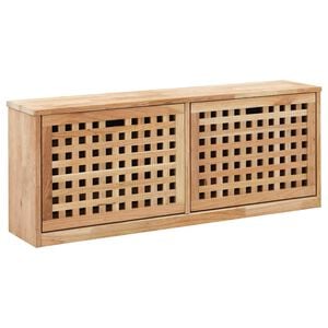 vidaXL &Uacute;ložn&aacute; lavica na top&aacute;nky 94x20x38 cm mas&iacute;vne orechov&eacute; drevo