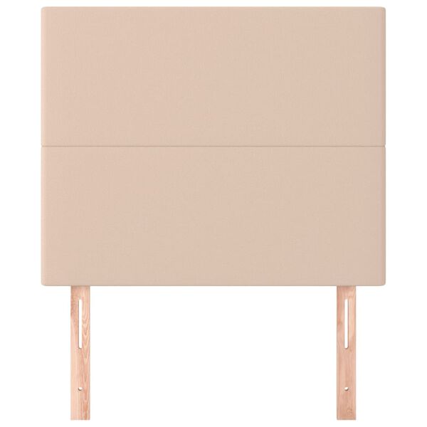 vidaXL Čelo postele Cappuccino 80x5x118/128 cm umel&aacute; koža