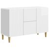 vidaXL Serv&iacute;rovacia skriňa Biela s vysok&yacute;m leskom 89 x 34,5 x 60 cm