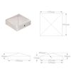 vidaXL Pyram&iacute;dov&eacute; krytky na plotov&eacute; stĺpiky 6 ks 101x101 mm pozinkovan&yacute; kov