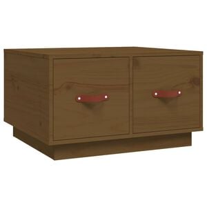vidaXL Konferenčn&yacute; stol&iacute;k medovo-hned&yacute; 60x53x35 cm borovicov&yacute; mas&iacute;v