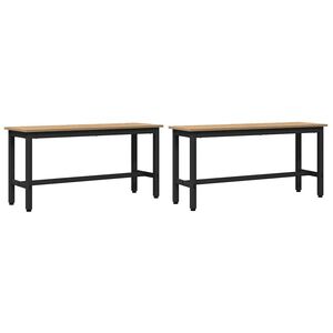 vidaXL Jed&aacute;lensk&aacute; lavička 2 pcs Remeseln&yacute; dub 100 x 32,5 x 48,5 cm